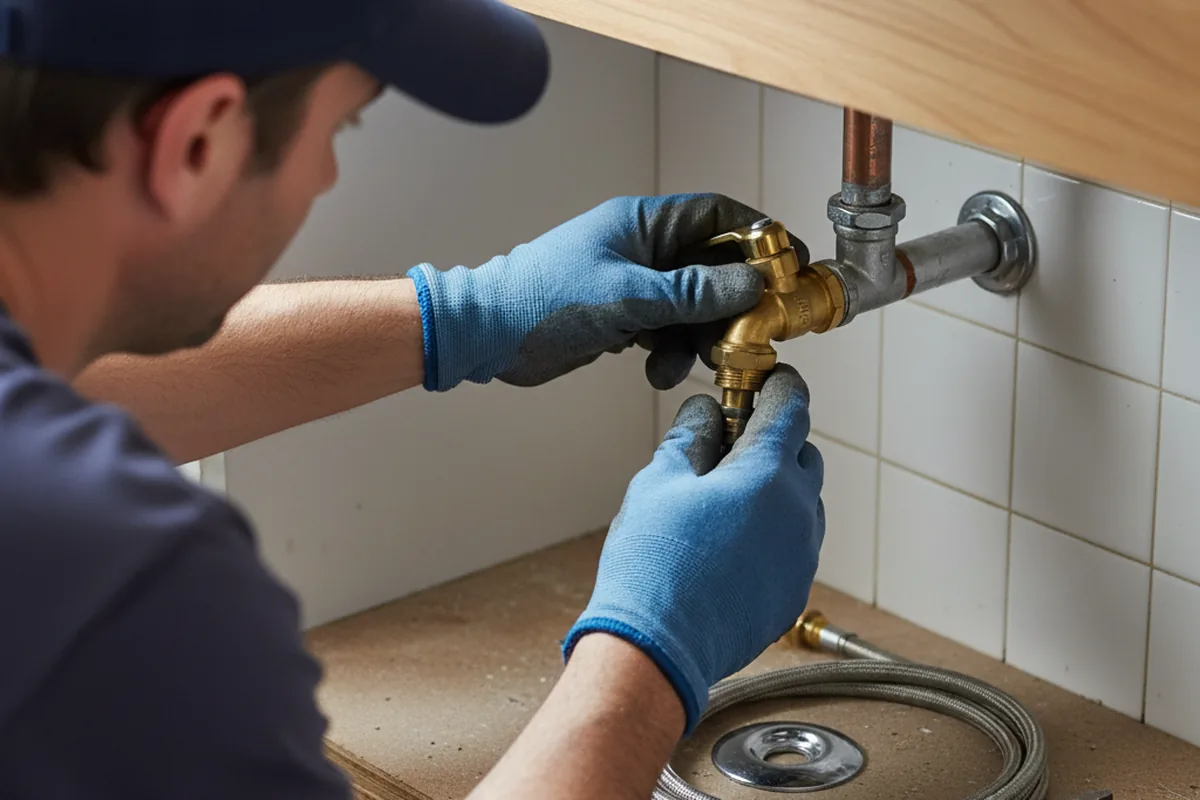 Shutoff valve and fitting work during Repiping in Moss Beach